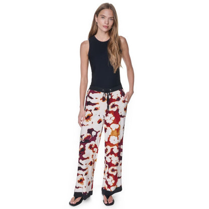 Dkny Women's Printed Drawstring Waist Pants