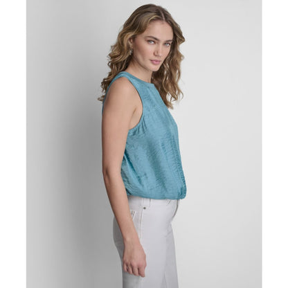 Dkny Women's Sleeveless Twinkle Bubble Tank Top