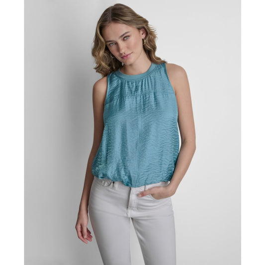 Dkny Women's Sleeveless Twinkle Bubble Tank Top