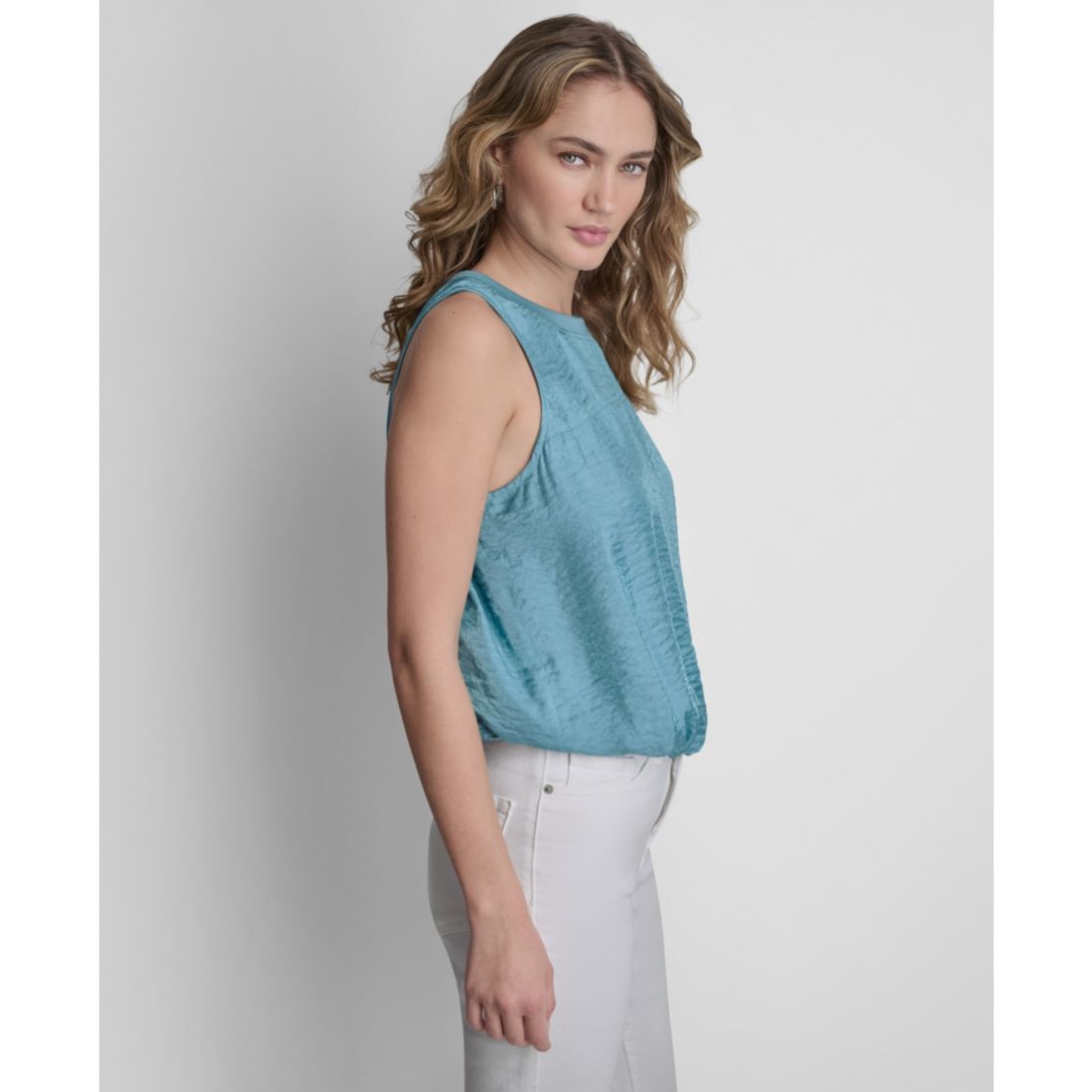 Dkny Women's Sleeveless Twinkle Bubble Tank Top