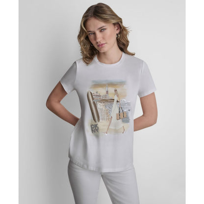 Dkny Women's Short-Sleeve Graphic T-Shirt