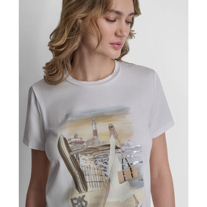 Dkny Women's Short-Sleeve Graphic T-Shirt