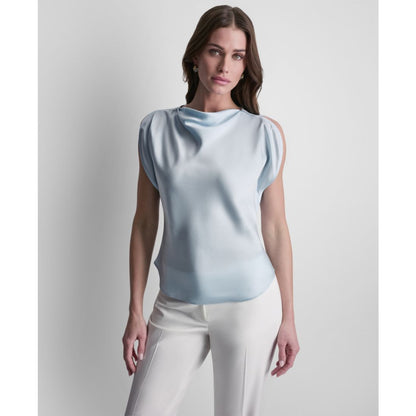Dkny Women's Flutter Short-Sleeve Top