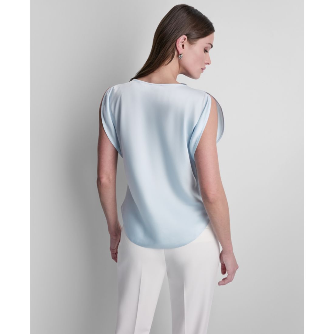 Dkny Women's Flutter Short-Sleeve Top