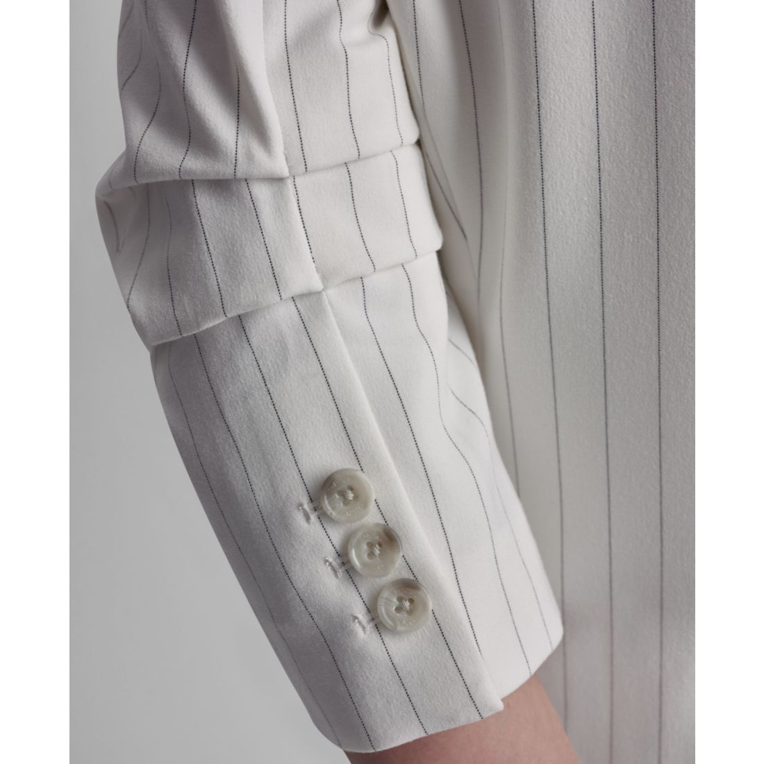 Dkny Women's Pinstripe One-Button Notch Collar Jacket