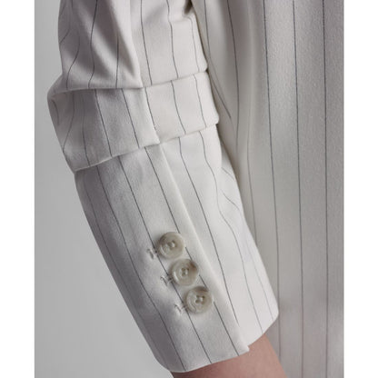 Dkny Women's Pinstripe One-Button Notch Collar Jacket