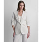 Dkny Women's Pinstripe One-Button Notch Collar Jacket
