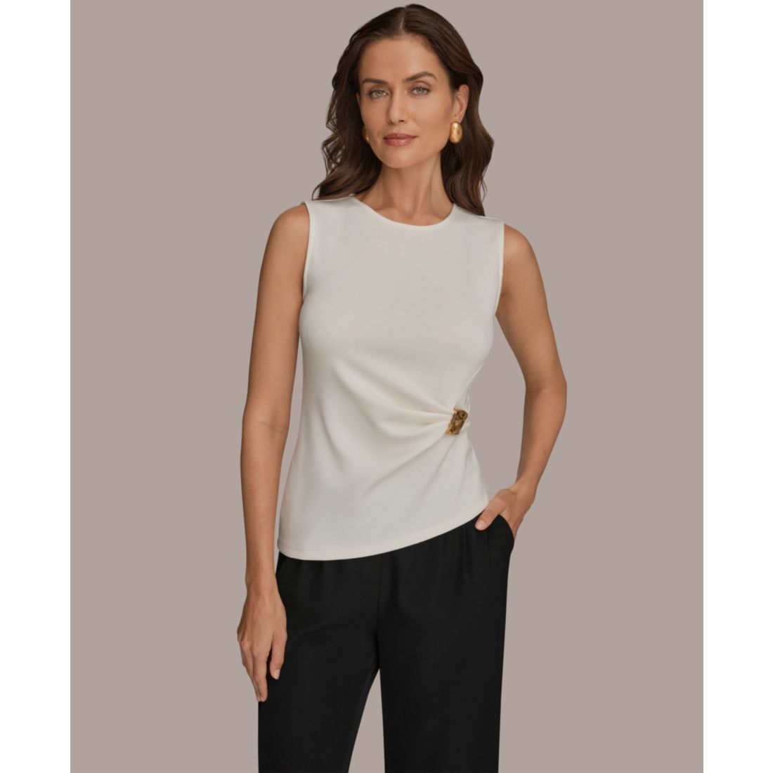 Donna Karan New York Women's Crewneck Top