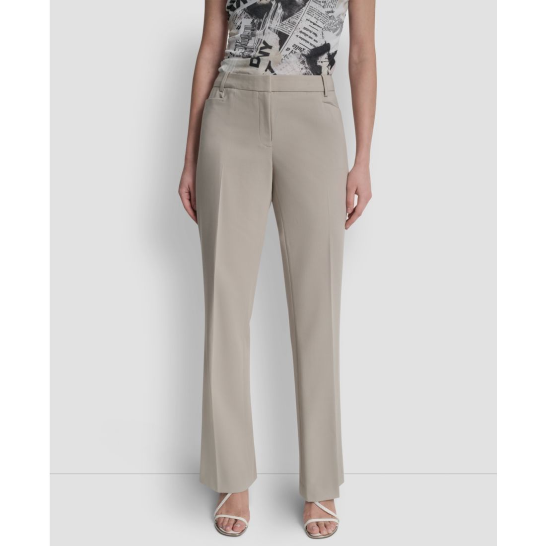 Dkny Women's Modern-Fit Front-Pleated Trousers