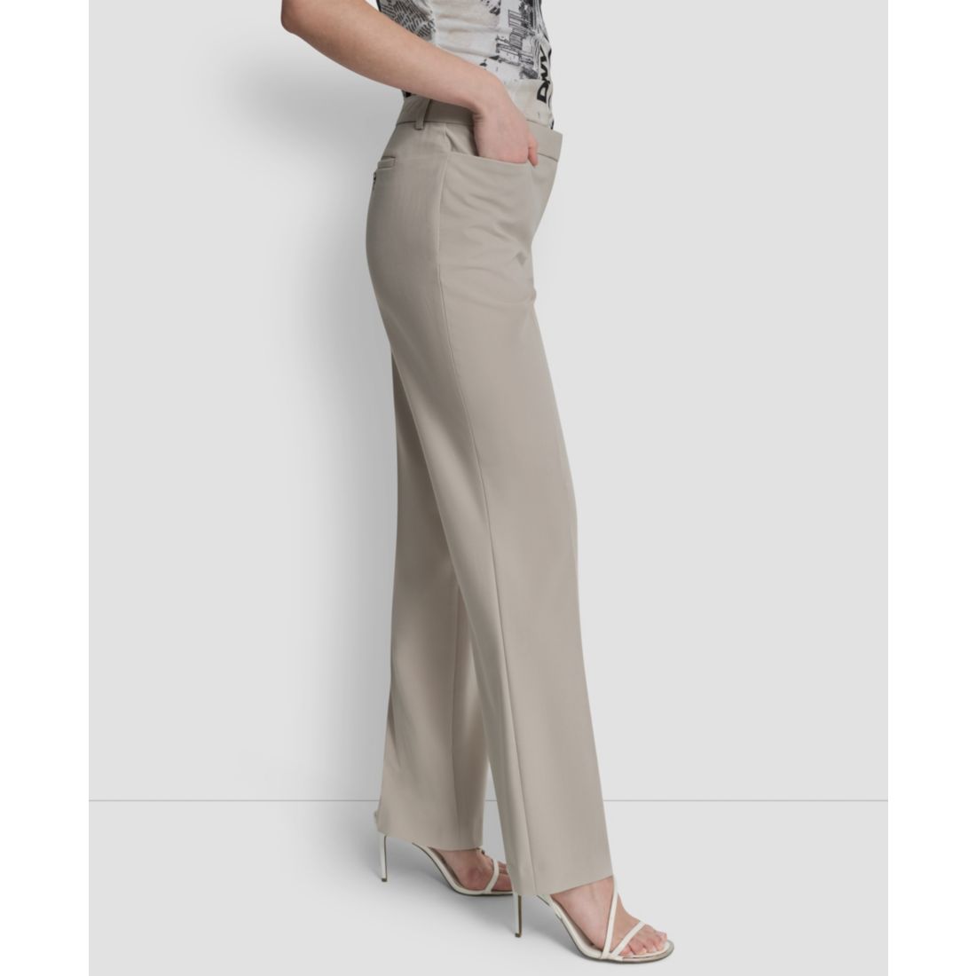 Dkny Women's Modern-Fit Front-Pleated Trousers