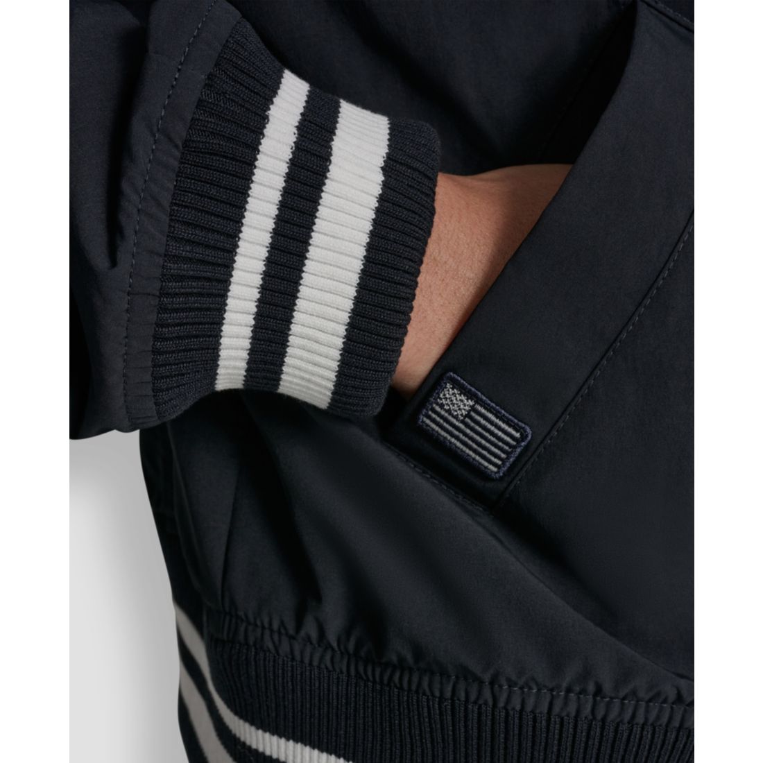 Dkny Women's 1989 Pins & Patches Snap-Front Varsity Jacket