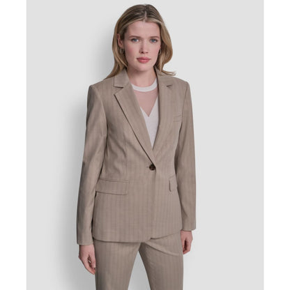 Dkny Women's Vertical Pinstripe Blazer Jacket