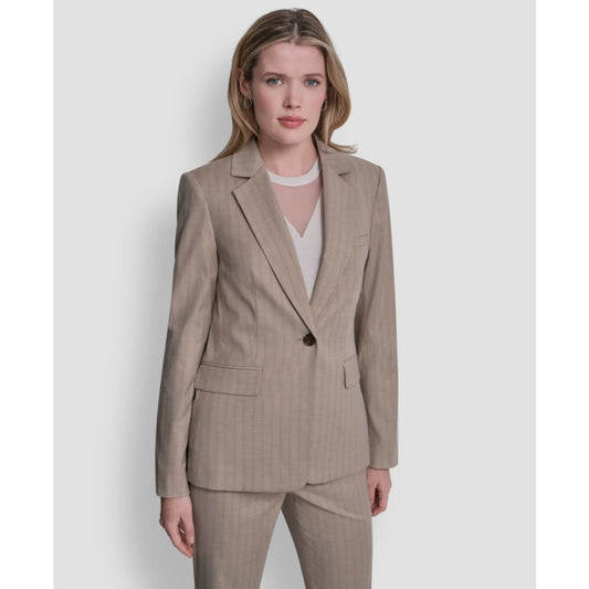 Dkny Women's Vertical Pinstripe Blazer Jacket