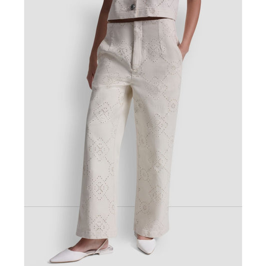 Dkny Jeans Women's High Rise Wide Leg Pants