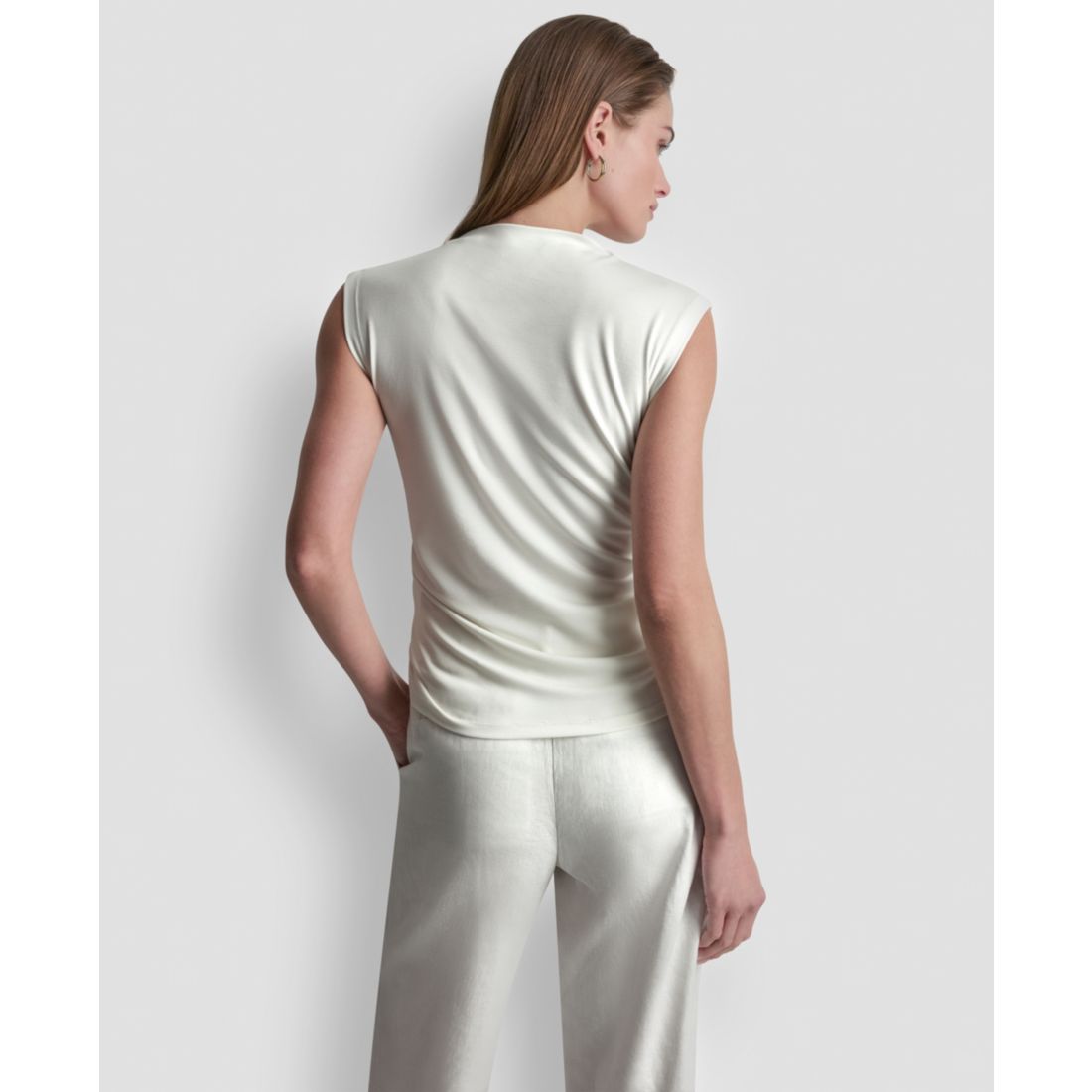 Dkny Women's Sleeveless Pique Top