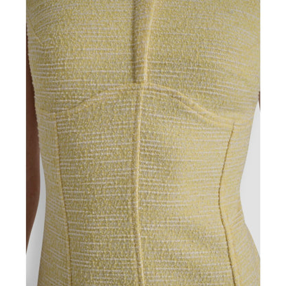 Dkny Women's Cap-Sleeve Crew Neck Fit and Flare Dress