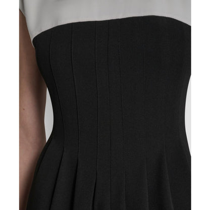 Dkny Women's Scuba Crepe Jewel Neck Dress