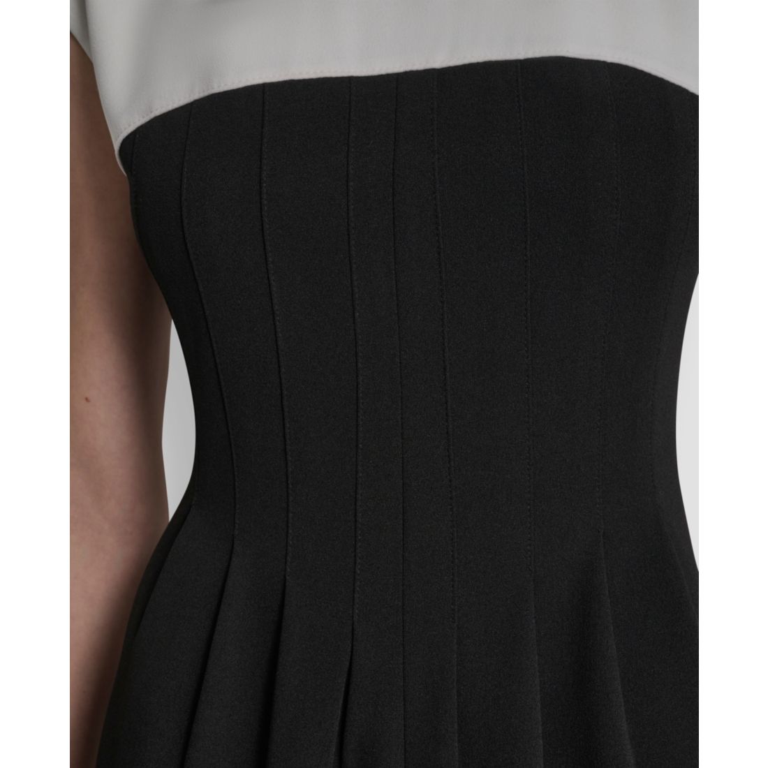 Dkny Women's Scuba Crepe Jewel Neck Dress
