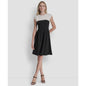 Dkny Women's Scuba Crepe Jewel Neck Dress