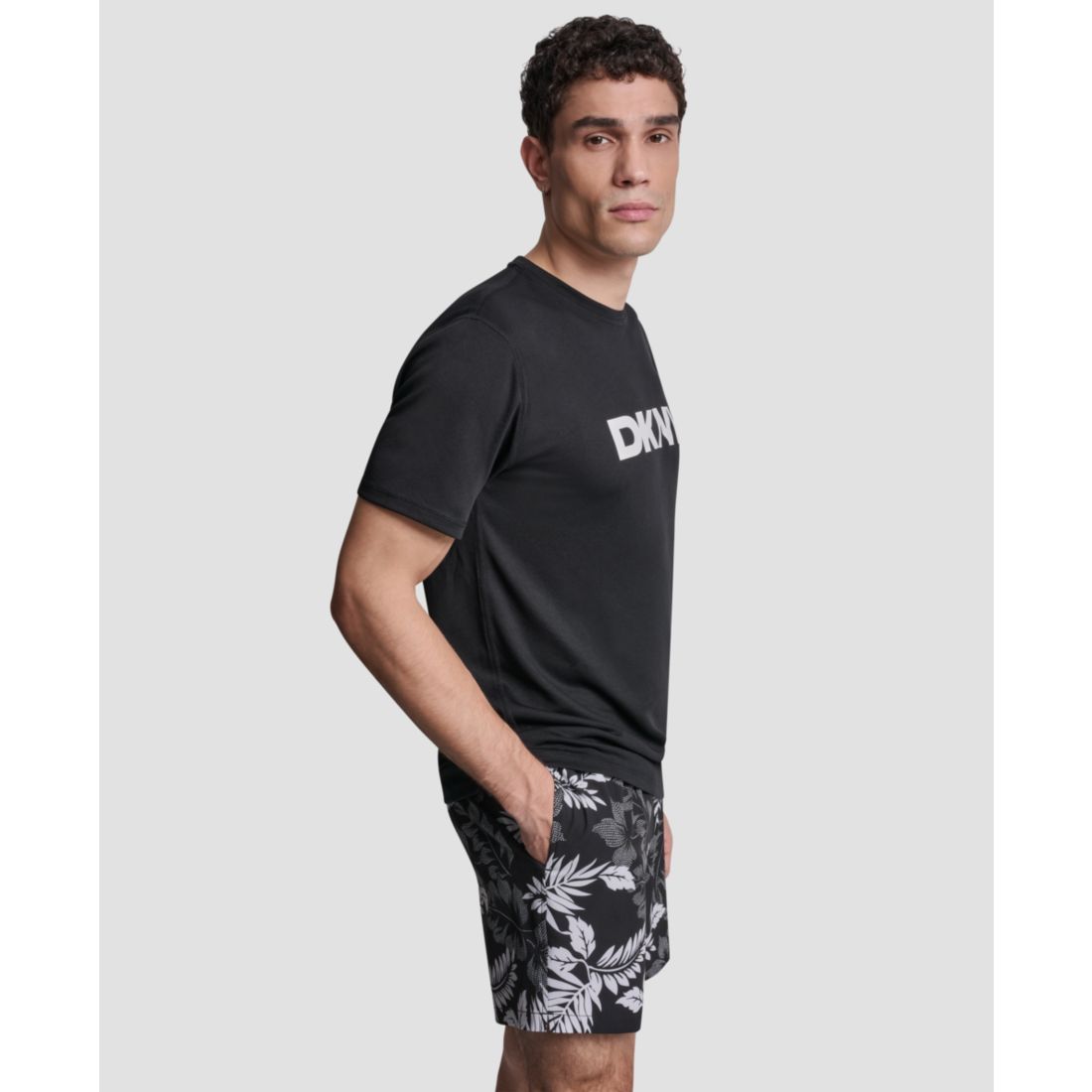 Dkny Men's Short-Sleeve Rash Guard Swim T-Shirt