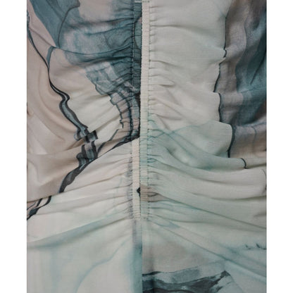 Donna Karan New York Women's Printed V-Neck Top