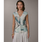 Donna Karan New York Women's Printed V-Neck Top