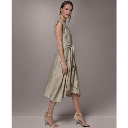 Donna Karan New York Women's Embroidered Belted Dress