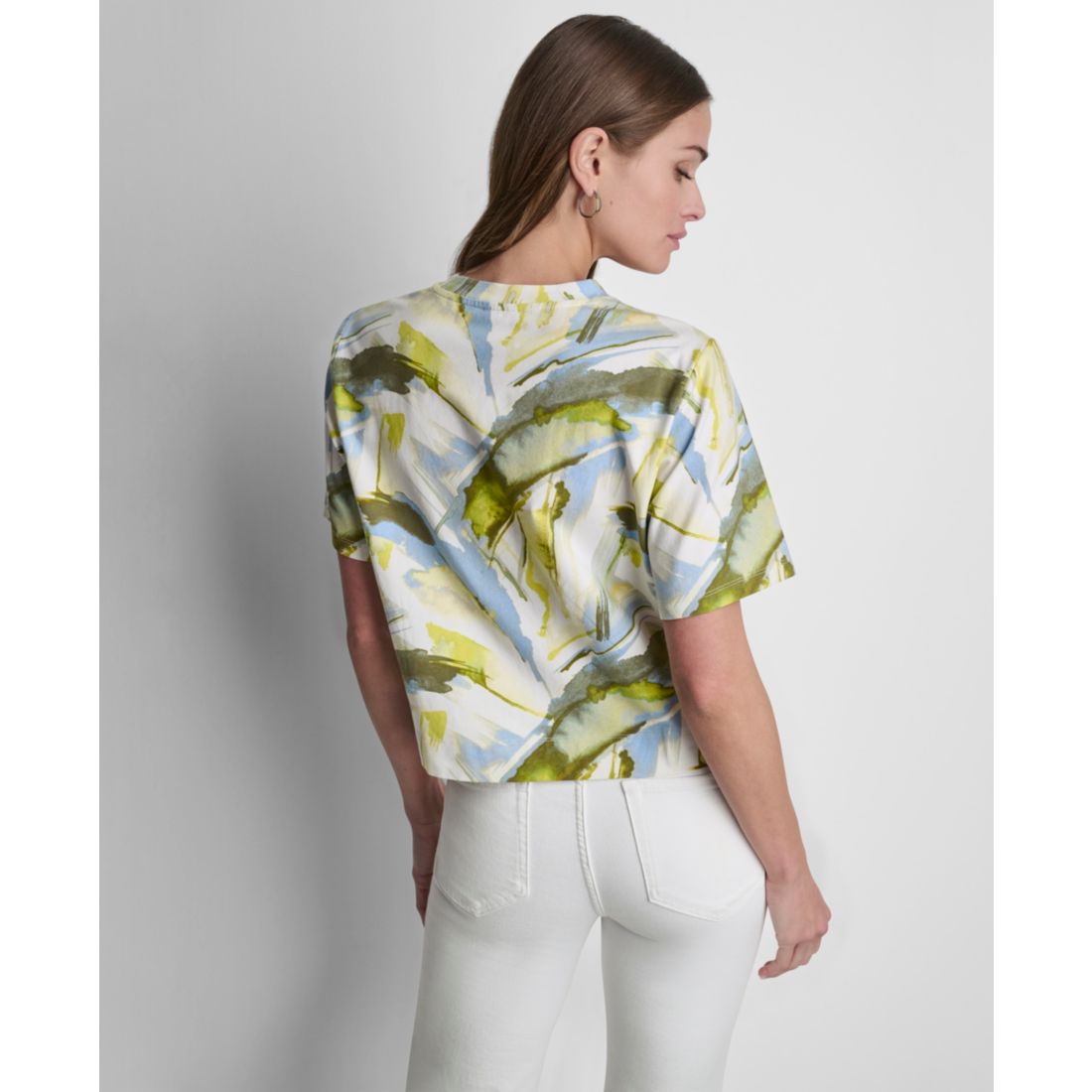 Dkny Women's Crewneck Short-Sleeve Top