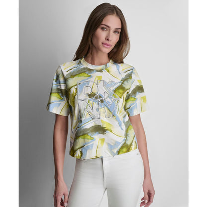 Dkny Women's Crewneck Short-Sleeve Top