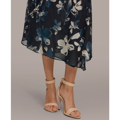 Donna Karan New York Women's Floral Sleeveless Dress
