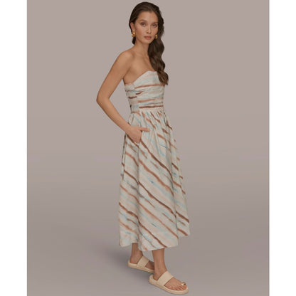 Donna Karan Weekend Women's Strapless Midi Dress