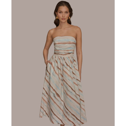 Donna Karan Weekend Women's Strapless Midi Dress