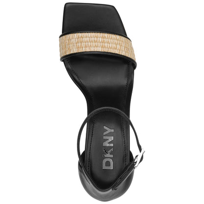 Dkny Women's Krazz Raffia Ankle Strap Sandals