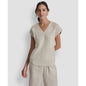 Dkny Women's V-Neck Short-Sleeve Shirt