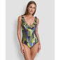 Dkny Ruffle Plunge Underwire Tummy Control One-Piece Swimsuit, Created for Macy's