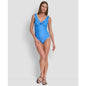 Dkny Ruffle Plunge Underwire Tummy Control One-Piece Swimsuit, Created for Macy's