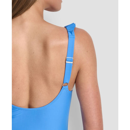 Dkny Ruffle Plunge Underwire Tummy Control One-Piece Swimsuit, Created for Macy's