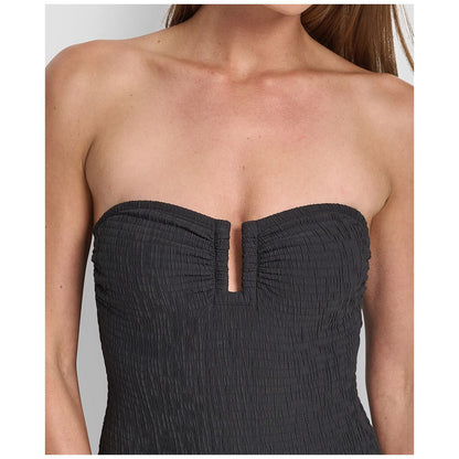 Dkny Women's Textured Shirred One-Piece Swimsuit