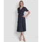Dkny Women's Short-Sleeve V-Neck Midi Dress