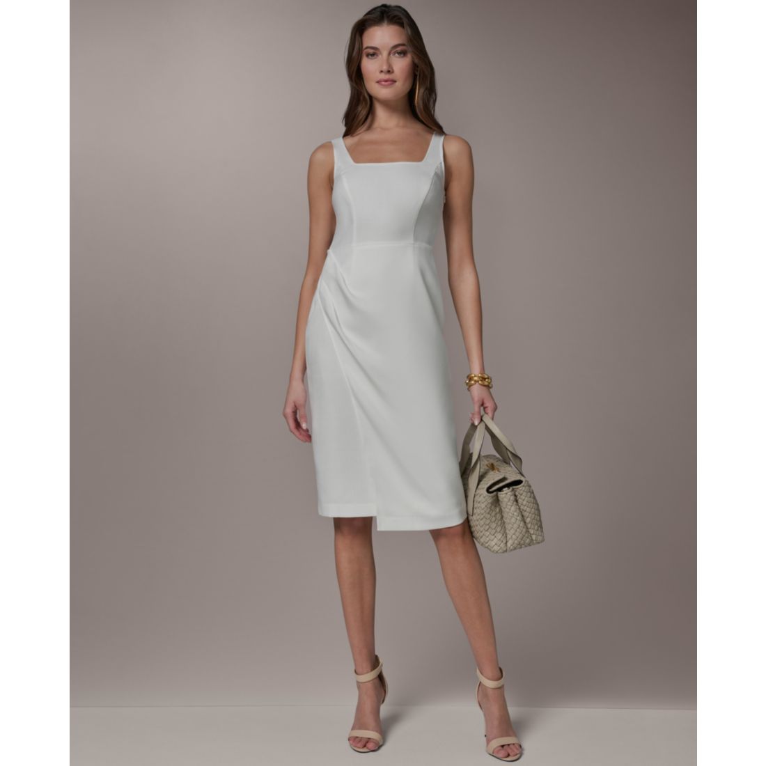 Donna Karan New York Women's Square Neck Sheath Dress