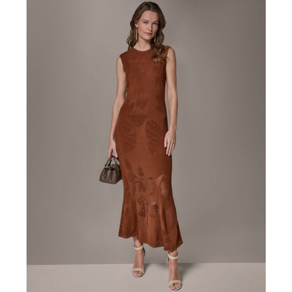 Donna Karan New York Women's Crewneck Midi Dress