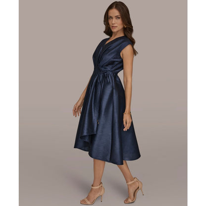 Donna Karan New York Women's V-Neck Midi Dress