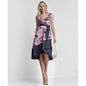 Dkny Women's Surplice Neck Asymmetrical Hem Dress