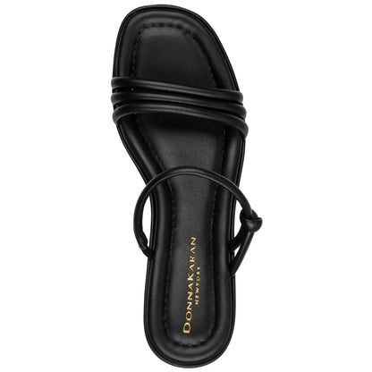 Donna Karan New York Women's Tafeta Multi Band Heeled Sandals