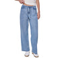 Dkny Jeans Petite Mid Rise Flowy Relaxed Fit Straight Pants