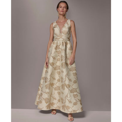 Donna Karan New York Women's V-Neck Ball Gown