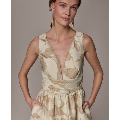 Donna Karan New York Women's V-Neck Ball Gown