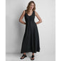 Dkny Women's V-Neck Sleeveless Midi Dress