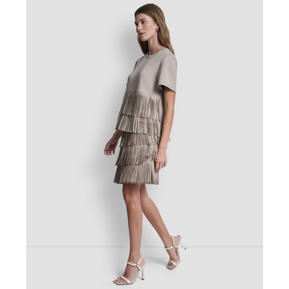 Dkny Women's Studded Fringe Short-Sleeve T-shirt