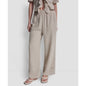 Dkny Jeans Petite Smocked Encased Elastic Waistband Ankle Length Pants